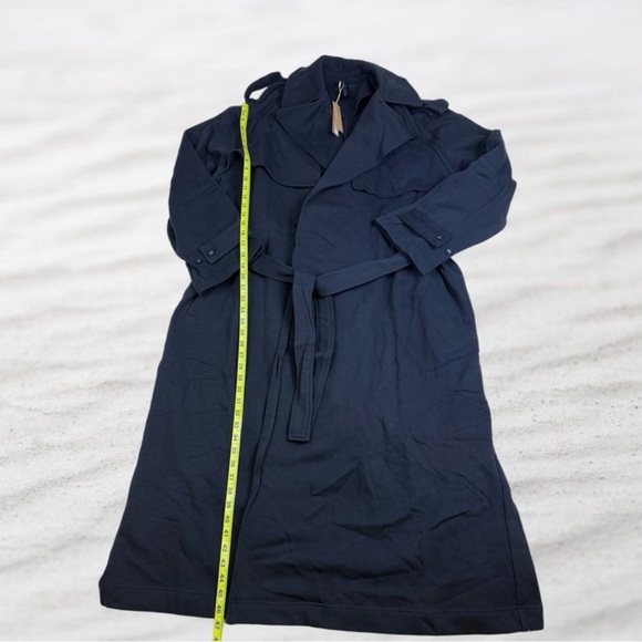 NWT SKIMS Boyfriend Fleece Oversized Trench Coat • Washed Onyx • Women’s S  New - Picture 10 of 15